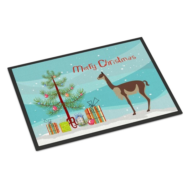 Carolines Treasures Vicugna or Vicuna Christmas Indoor or Outdoor Mat, 24 x 36 in. BB9284JMAT - main
